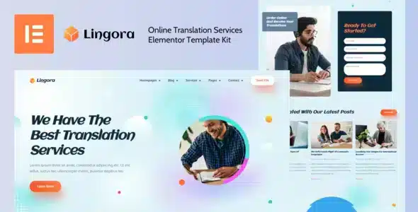 Lingora - Online Translation Services Elementor Template Kit