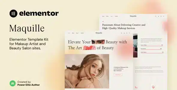 Maquille – Makeup Artist & Hair Stylist Elementor Template Kit