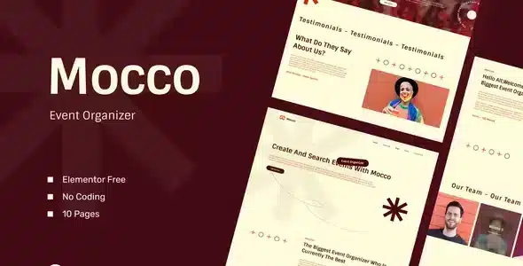 Moocoo - Event Organizer Elementor Template Kit