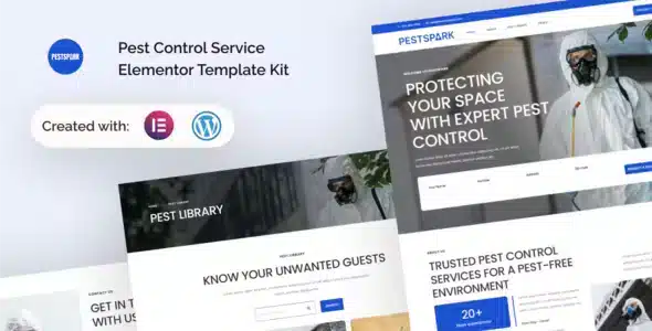 Pestspark - Pest Control Service Elementor Template Kit