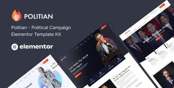 Politian – Political Campaign & Elections Elementor Template Kit