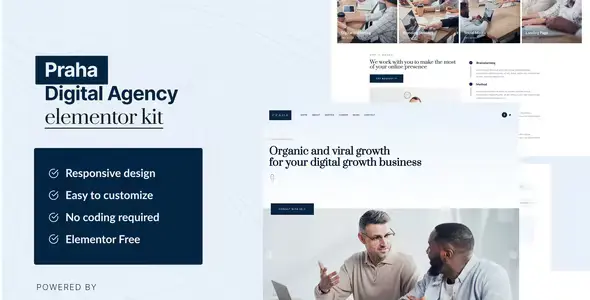 Praha - Digital Agency Elementor Template Kit