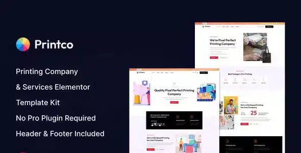 Printco - Printing Company & Services Elementor Template Kit