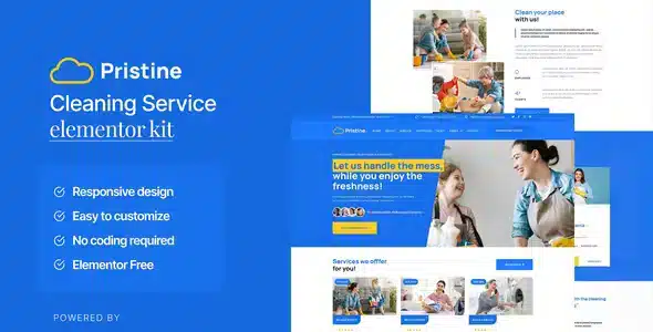 Pristine - Cleaning Service Elementor Template Kit