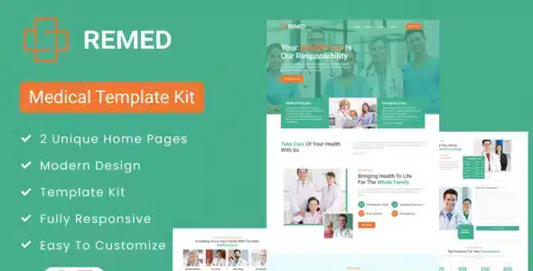Remed - Medical Clinic Elementor Template Kit