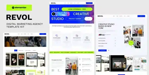 Revol - Digital Marketing Agency Elementor Template Kit