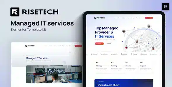 Risetech - Managed IT Services Elementor Template Kit