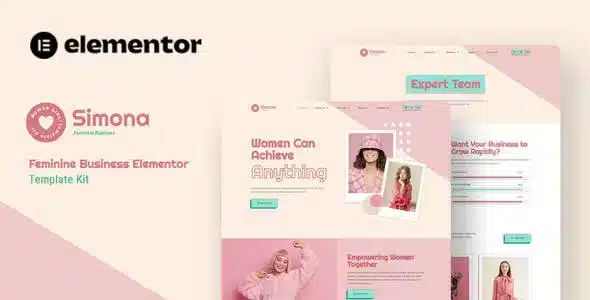 Simona - Feminine Business Elementor Template Kit