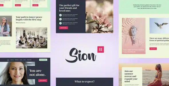 Sion - Psychic Medium Elementor Template Kit