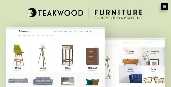 Teakwood - Furniture Shop Elementor Template Kit