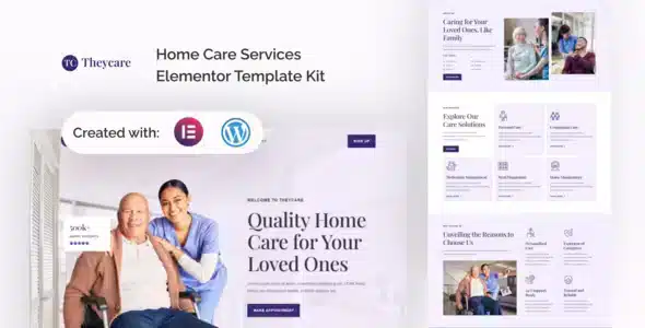 Theycare - Home Care Services Elementor Template Kit