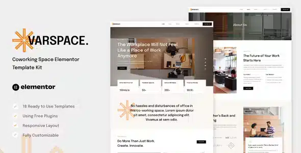 Varspace - Coworking Space Elementor Template Kit