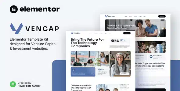 Vencap – Venture Capital and Investment Elementor Template Kit
