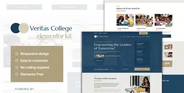 Veritas - University and School Elementor Template Kit