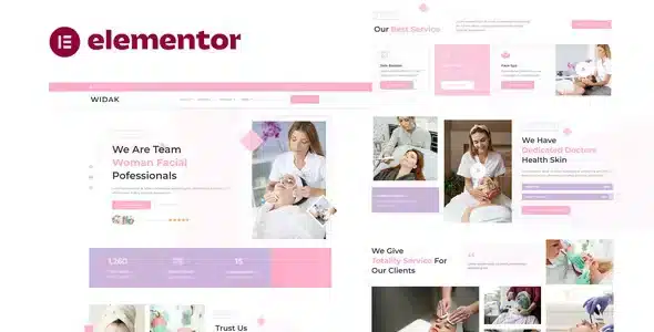 Widak – Facial Care & Beauty Treatment Elementor Pro Template Kit