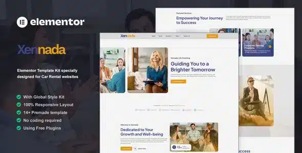 Xennada Life Coach Elementor Kit