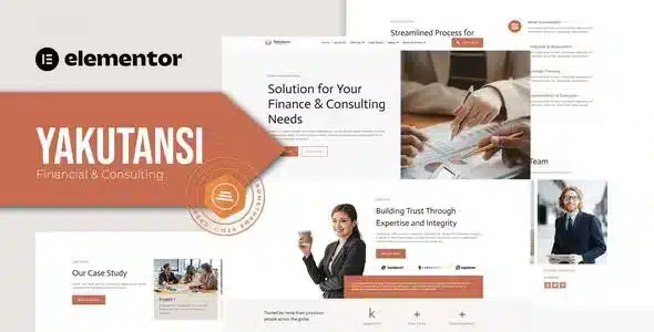 Yakutansi - Finance and Consulting Elementor Template Kit