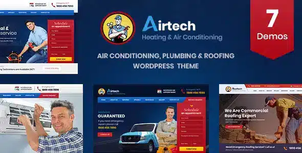 Airtech – Plumber HVAC and Repair Theme