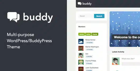 Buddy: Simple WordPress & BuddyPress Theme