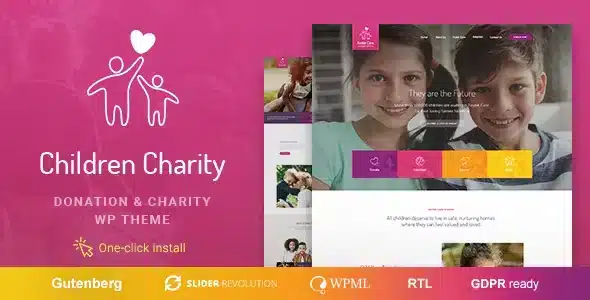 Children Charity – Nonprofit & NGO WordPress Theme with Donations