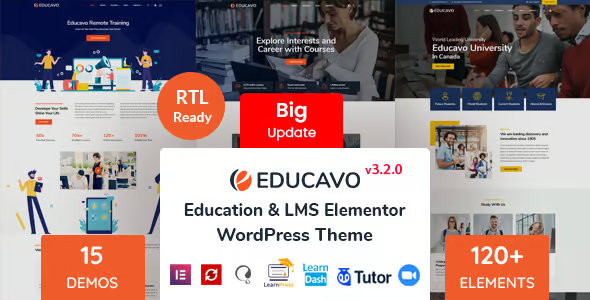 Educavo - Online Courses & Education WordPress Theme