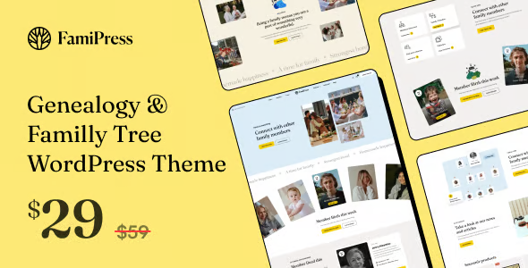 FamiPress - Genealogy & Family Tree WordPress Theme