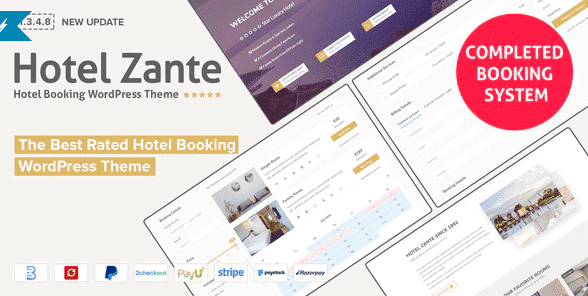Hotel Zante - Hotel WordPress Theme