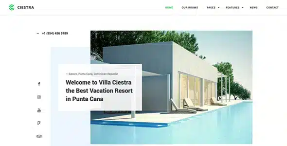 Ciestra – Hotel Booking WordPress Theme
