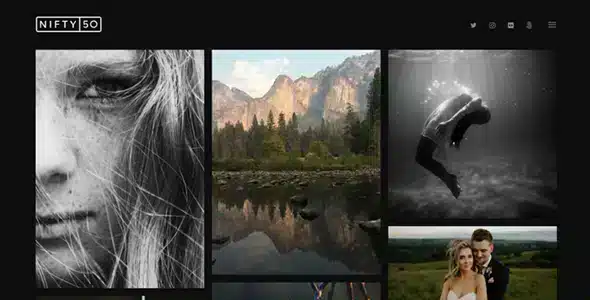 Niftyfifty – Photography WordPress Theme