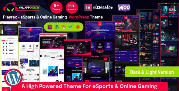 Playrex – eSports & Gaming WordPress Theme