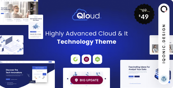 Qloud | WHMCS, Cloud Computing, Apps & Server WordPress Theme