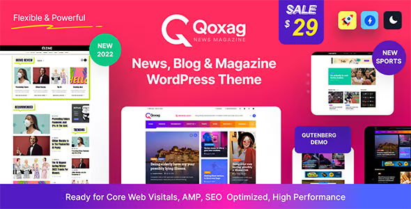 Qoxag - WordPress News Magazine Theme