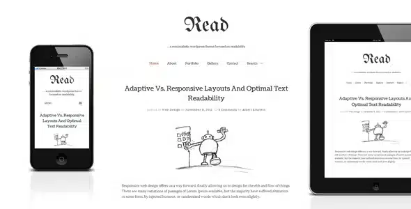 Read WP – Responsive Minimalist Blog Theme