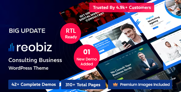 Reobiz - Consulting Business WordPress Theme