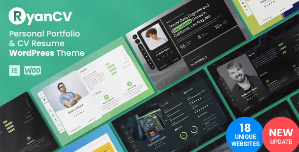 RyanCV - CV / Resume / vCard / Portfolio WordPress Theme
