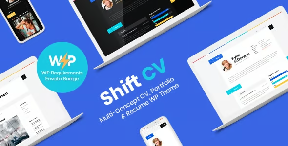ShiftCV - Blog, Resume & Portfolio WordPress Theme