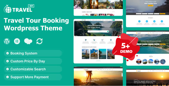 TravelWP - Travel Tour Booking WordPress Theme