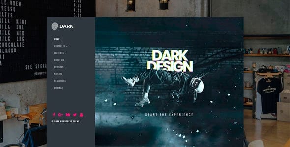 Dark WordPress Theme