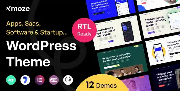 Xmoze – Saas Software Startup WordPress